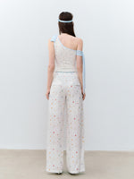 Printed Wide-Leg Pants