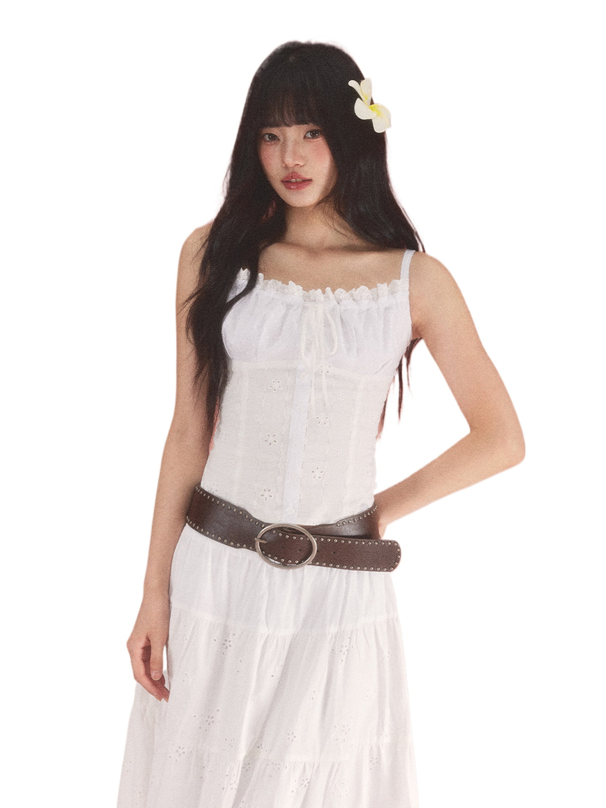 Embroidered Bow Camisole