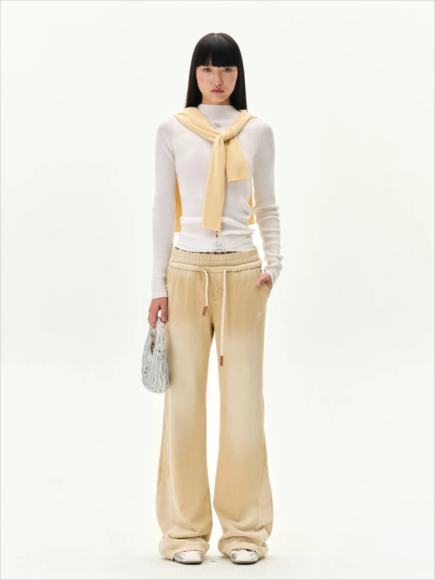 Faded Double Waist Pants
