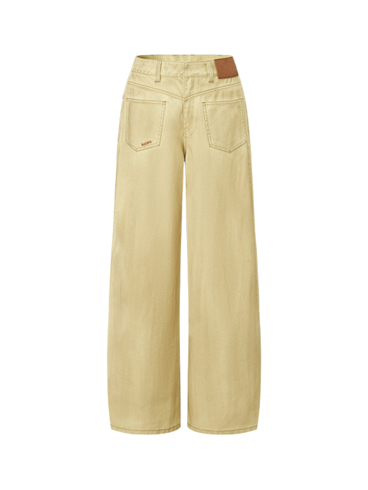 Vintage Washed Loose Casual Wide-Leg Pants