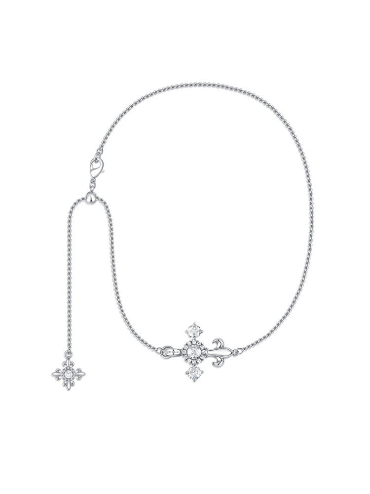 Iris Drawstring Zircon Necklace