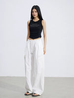 Pleated Utility Pants