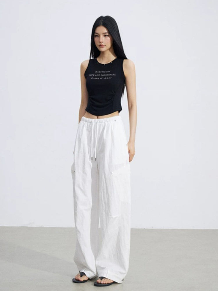 Pleated Utility Pants