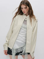 Litchi Leather Jacket
