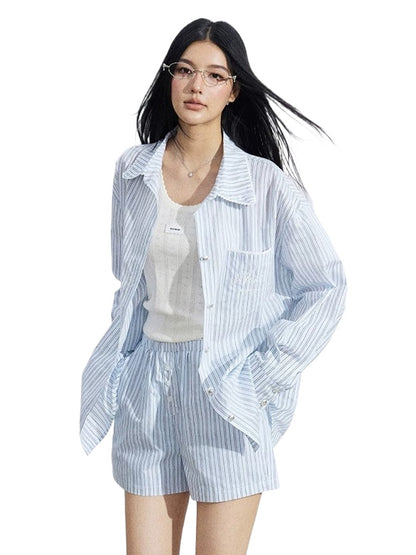 Lace Splice Polo Set