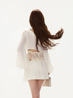 Rhinestone Lace Dress