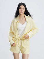 Lace Splice Polo Set