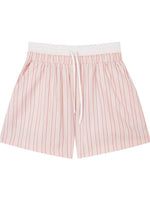 Striped Shirt Shorts Set