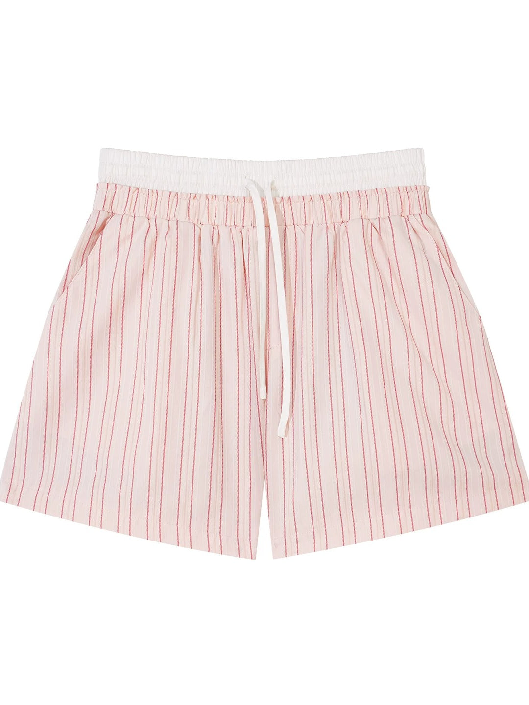 Striped Shirt Shorts Set