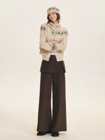Fair Isle Knit Cape Sweater