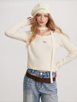 Reversible Cutout Knit Top