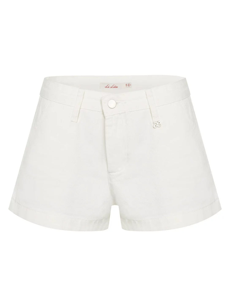Low Rise Denim Shorts
