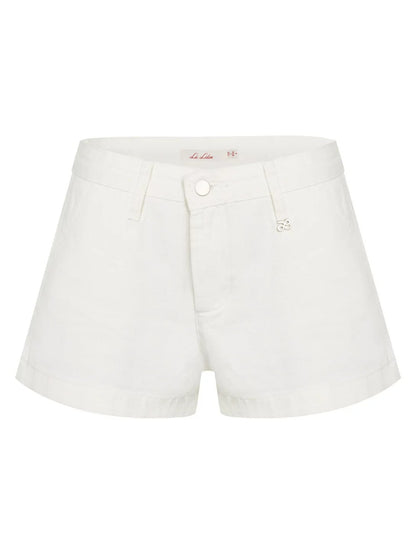 Low Rise Denim Shorts