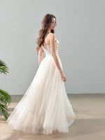 Satin Tulle Strapless Dress
