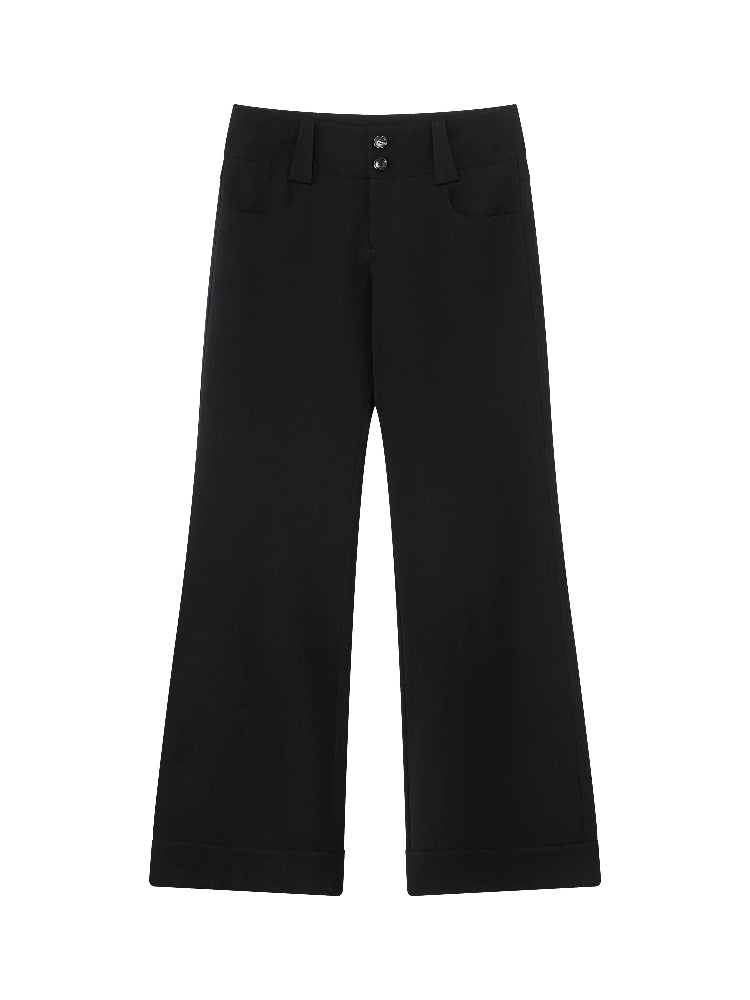 Low Waist Wide-leg Pants