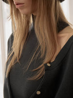 Acetate Cashmere Layered Cardigan