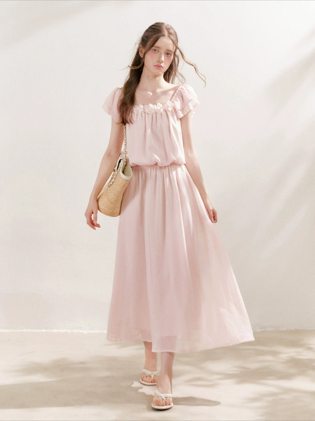 Vasilisa Floral Chiffon Maxi Dress