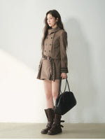 Vintage Peter Pan Collar Wool Coat