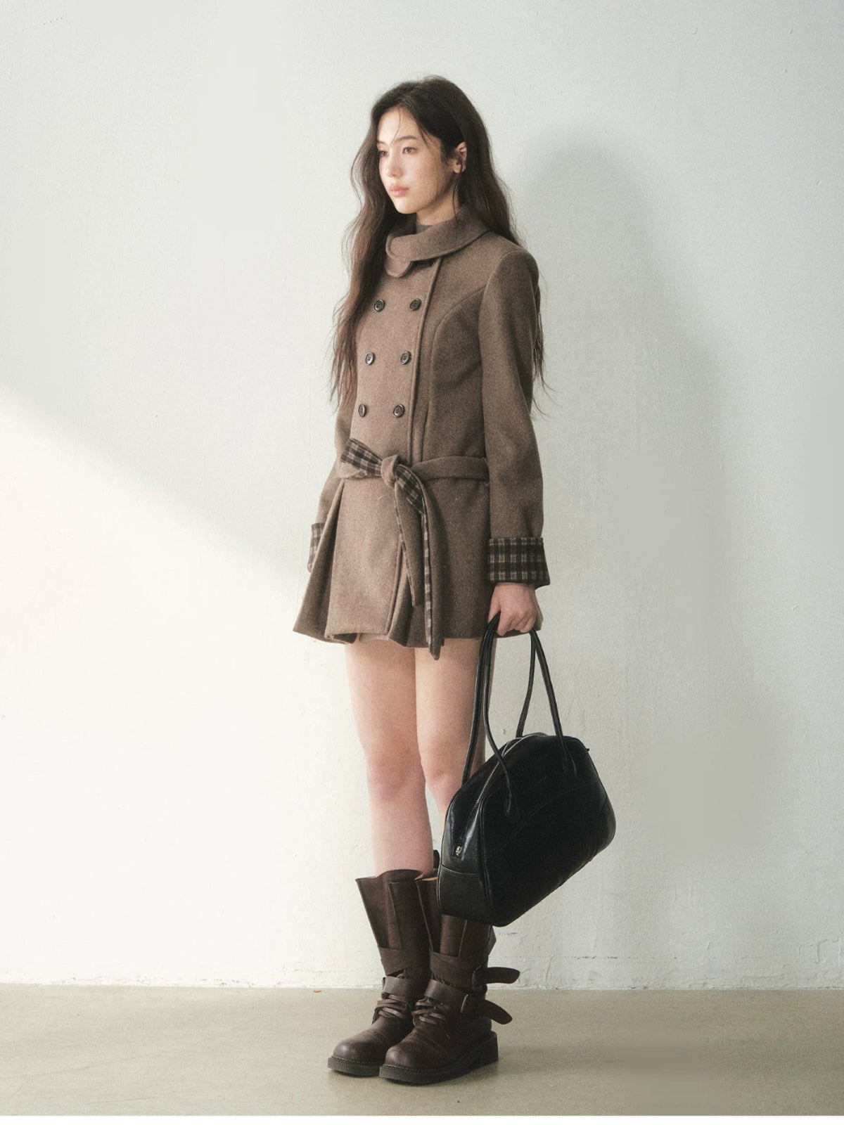 Vintage Peter Pan Collar Wool Coat