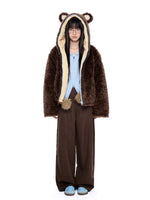 Detachable Hood Sherpa Padded Coat
