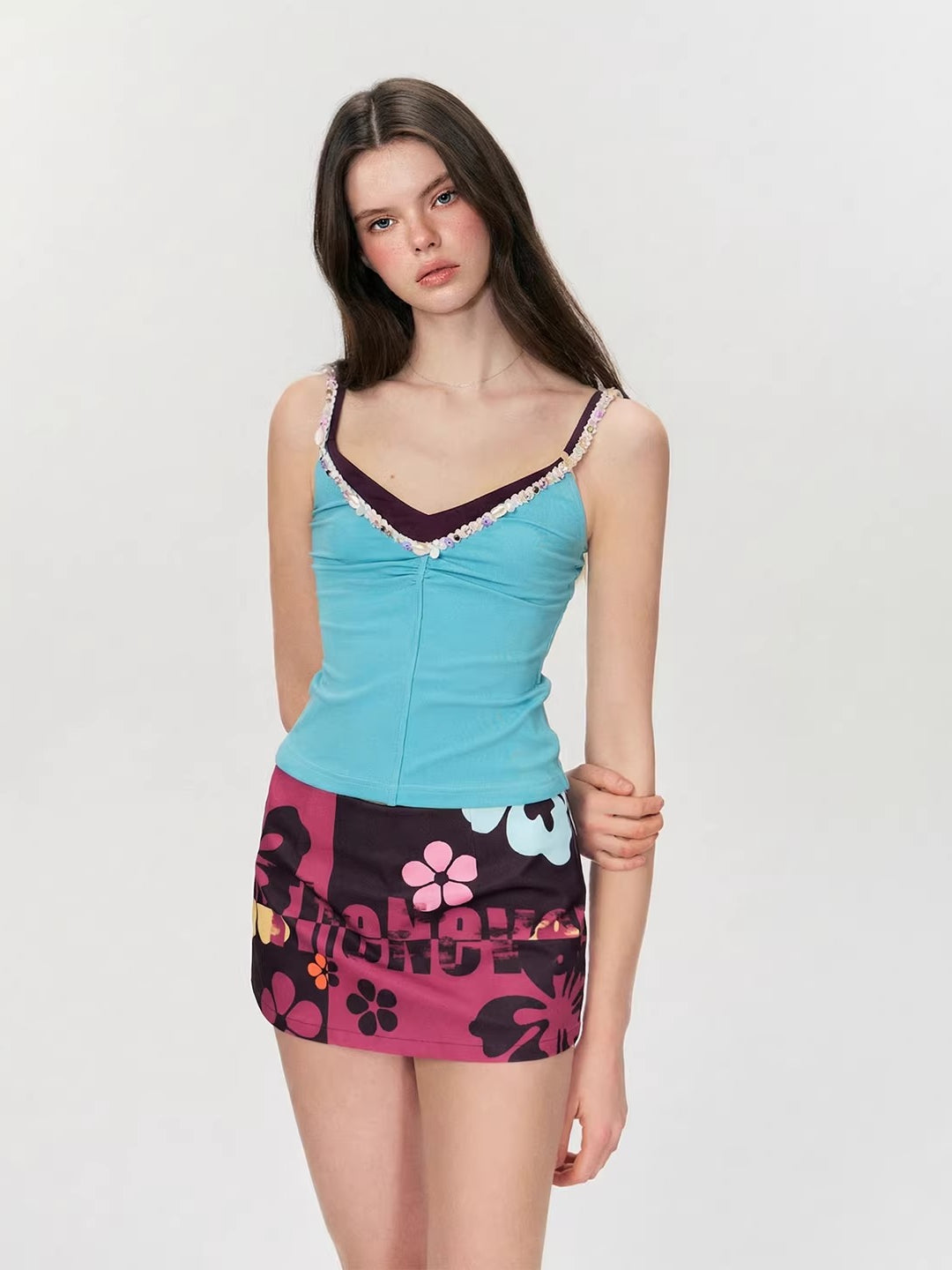 Shell Trim Cami Top