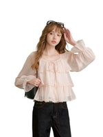 Chiffon Ruffle Blouse