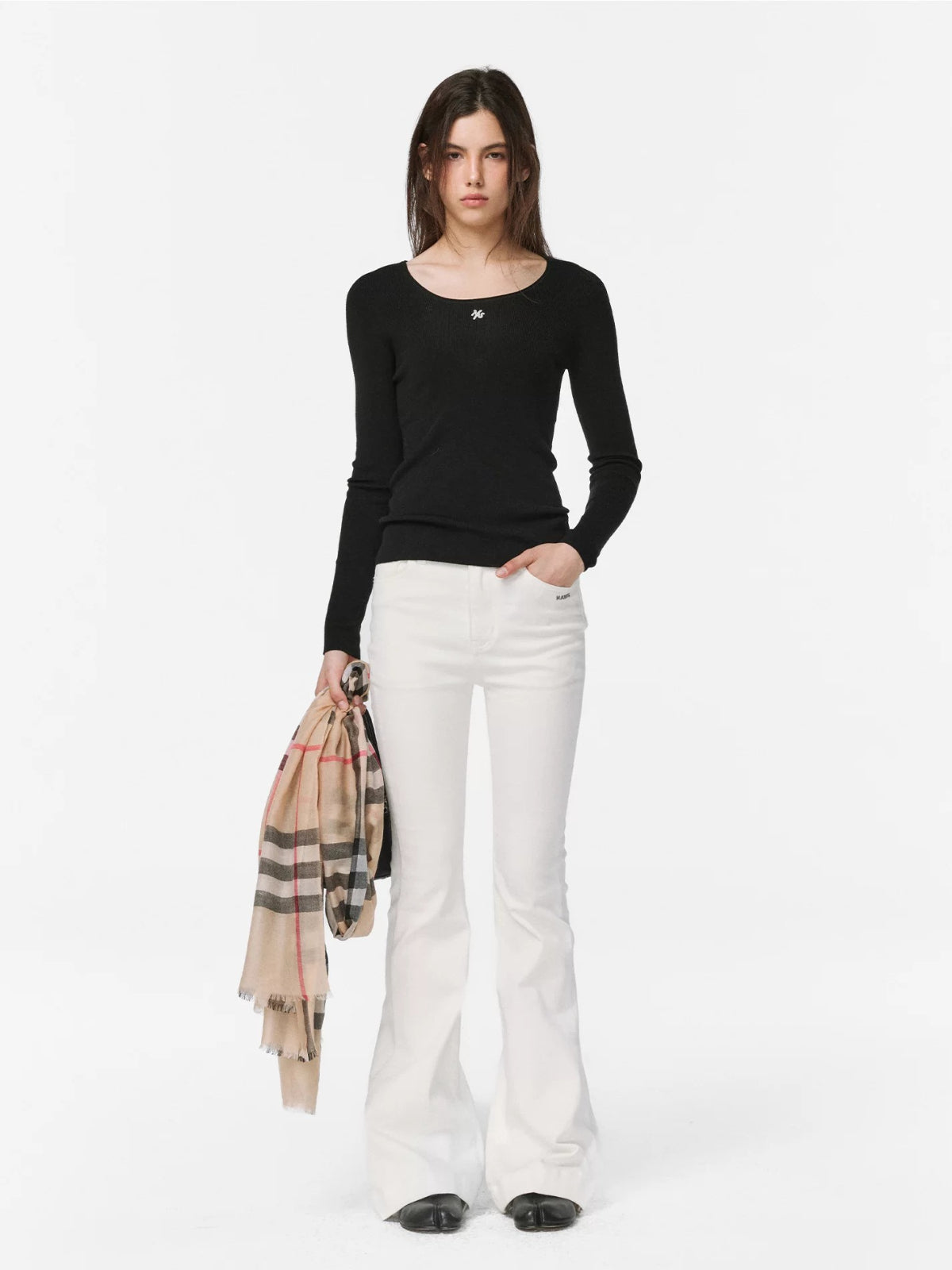 Cashmere U-Neck Sweater
