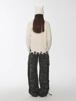 Cable Wool Brushed Sweater