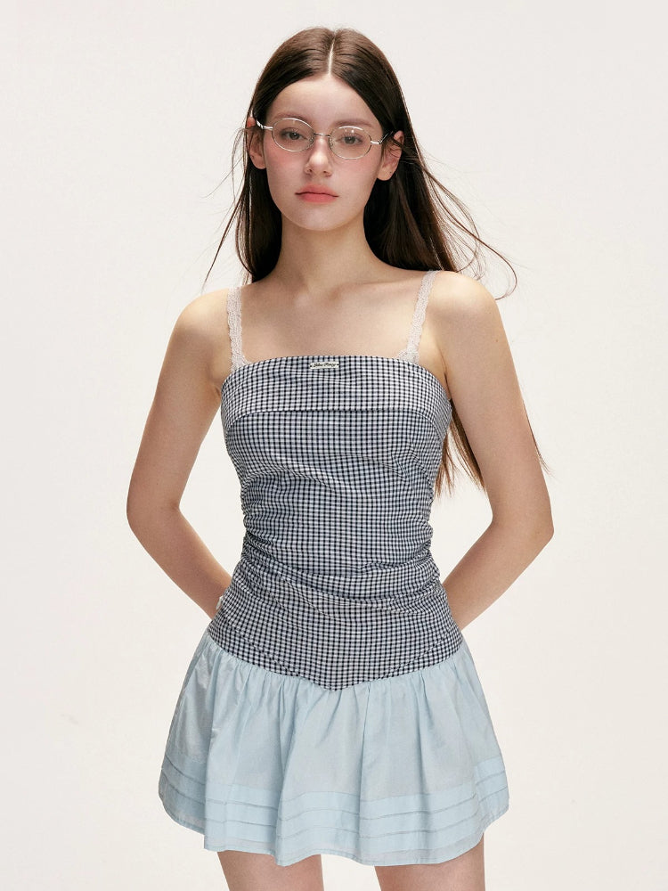 Plaid Bubble Skirt