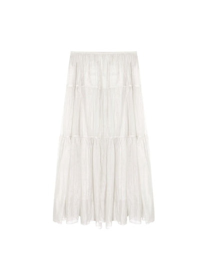 Pearl Texture Tiered Skirt