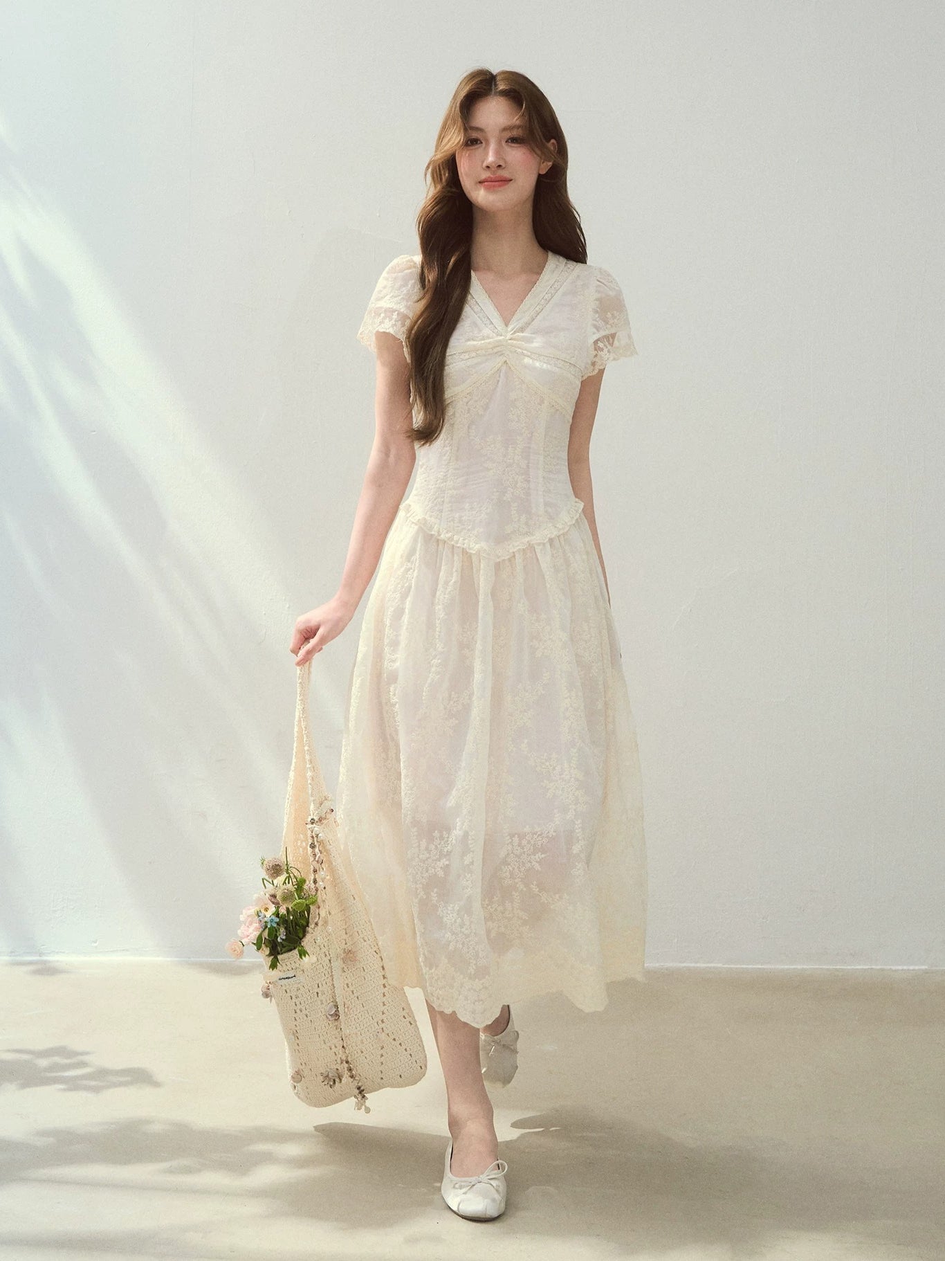 Sunlight Lace A-line Dress