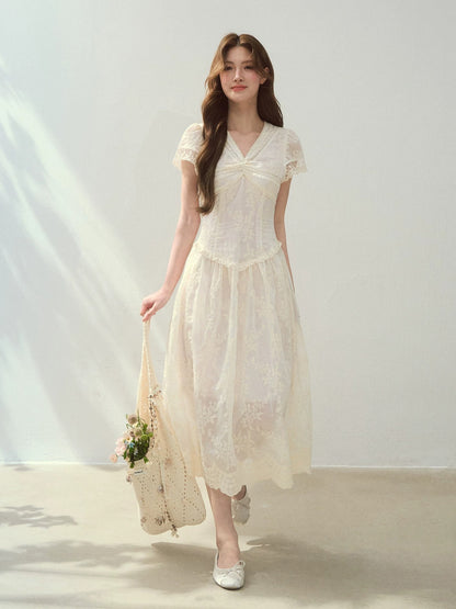 Sunlight Lace A-line Dress