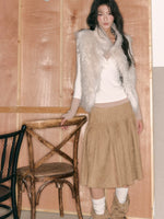 Reversible Plaid Faux Fur Vest