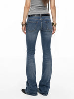 Y2K Low Rise Gradient Flare Jeans