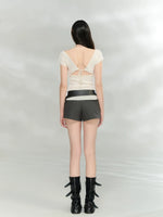Back Tie Knit Top