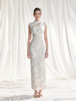 Stretch Velvet Jacquard Qipao