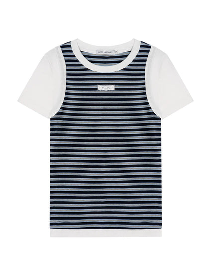 Contrast Stripe Tee