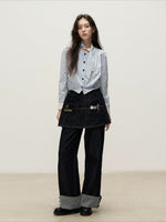 Plaid Shirt Skirt Set