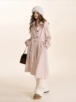 Pink Wool Blend Coat