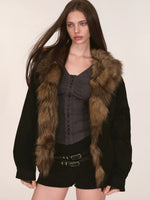 Faux Fur Trimmed Down Jacket
