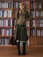 Vintage Cable Knit Fur Cardigan