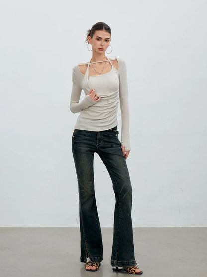 Ruched Halter Top