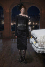 Washed Leather Corset Top