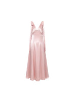 Peggy Satin Halter Dress