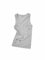 Vintage Print Wide-Strap Tank Top