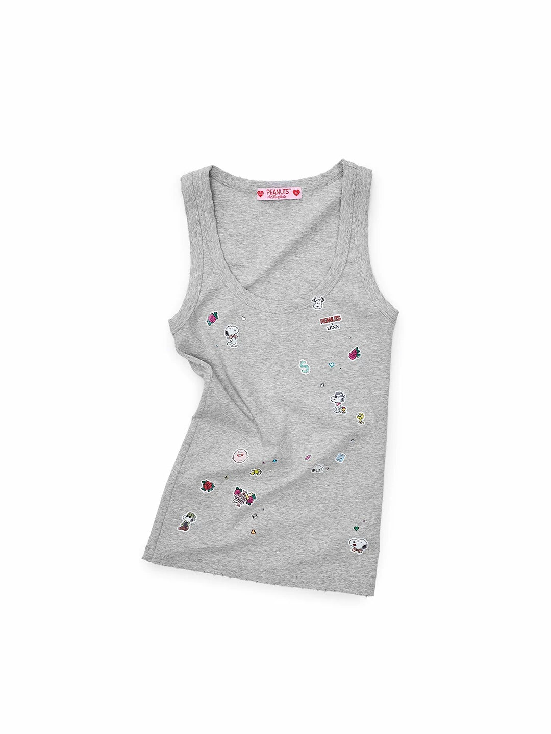 Vintage Print Wide-Strap Tank Top
