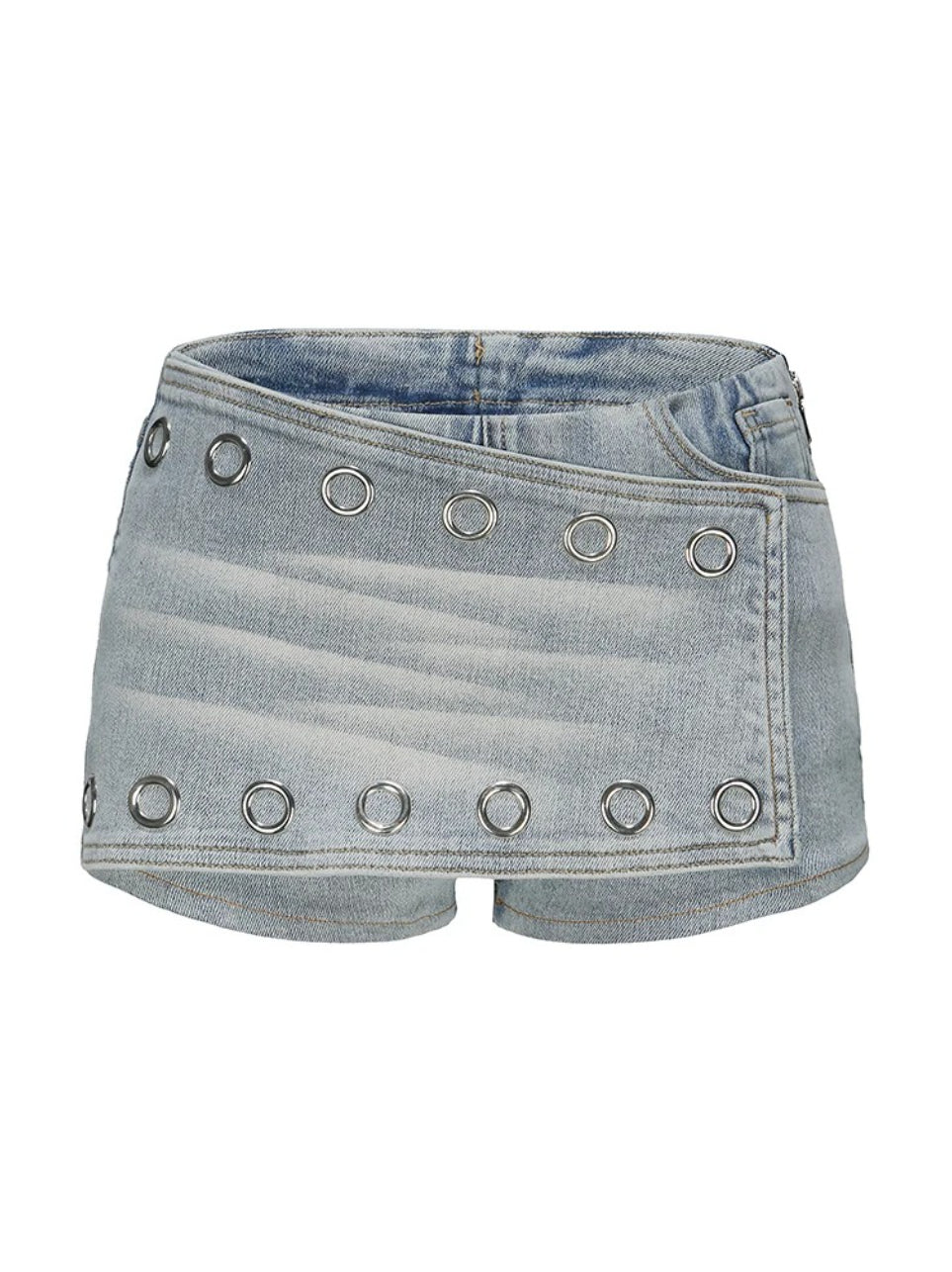 Punk Illusion Denim Shorts