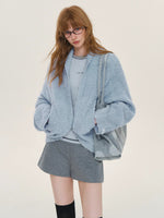 Soft Boucle Batwing Cocoon Cardigan