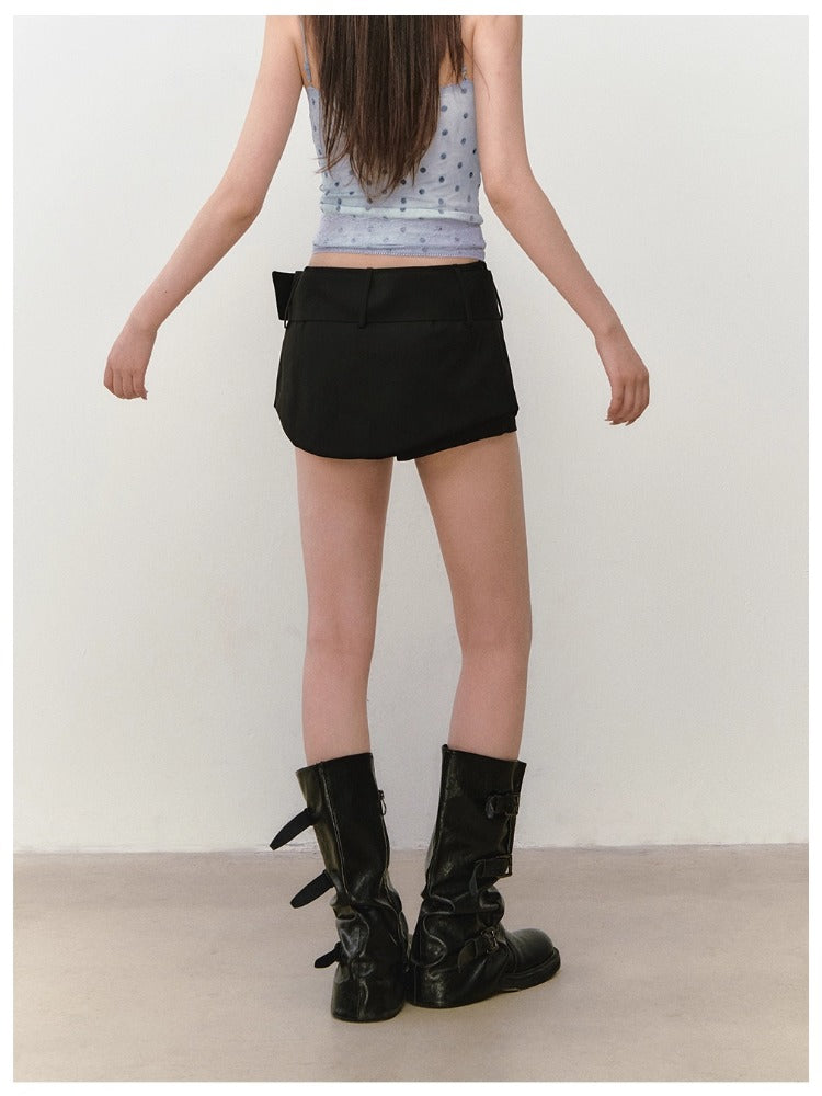 Belt Brand Embroidered Suit Skirt