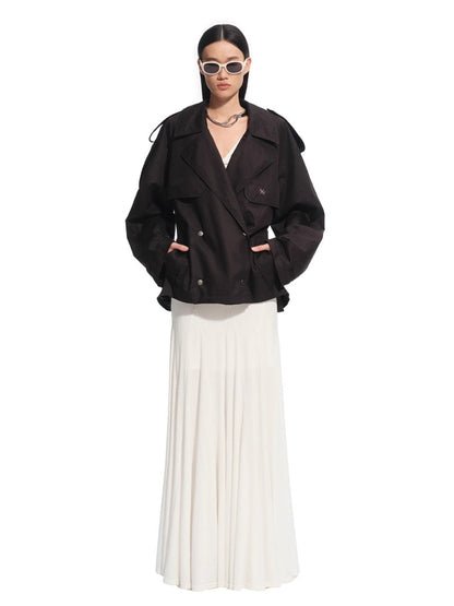 Wisteria Knotted V-Neck Dress